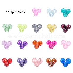 Строковые прозрачные стеклянные бусины&nbsp;GLAD-PH0001-02