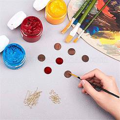 Расписные деревянные кабошоны&nbsp;WOOD-NB0001-30