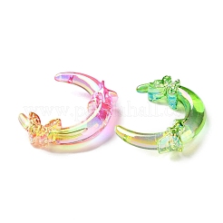 Прозрачные акриловые бусины с УФ-покрытием&nbsp;X-PACR-D288-27