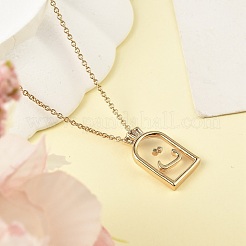 Ожерелья с подвесками из латуни&nbsp;LS-NJEW-H051-05G