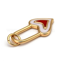 Латунь эмаль подвески&nbsp;KK-B026-26G-A