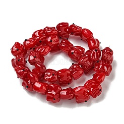 Прозрачные стеклянные бусины ручной работы&nbsp;GLAA-N0028-01A