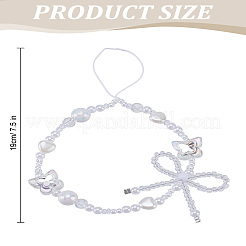 1шт пластиковые перламутровые ремешки для мобильных телефонов для женщин&nbsp;HJEW-LP0001-29