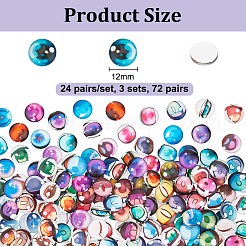 3 набор 3-х цветных стеклянных кукольных глазных яблок&nbsp;DOLL-PH0001-64