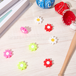 8шт 4-цветный силиконовый демпфер для теннисной ракетки&nbsp;AJEW-CN0005-02