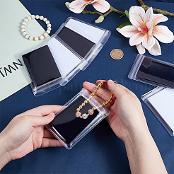 12 шт. 2-цветные прямоугольные прозрачные ПВХ-пластиковые подарочные упаковочные пакеты с застежкой-молнией&nbsp;ABAG-OC0001-15