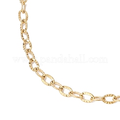 Изготовление браслета-цепочки из текстурированной нержавеющей стали 304&nbsp;AJEW-JB01342-01