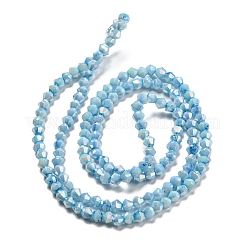 Непрозрачная выпечка окрашенные стеклянные бусы пряди&nbsp;DGLA-F002-01E