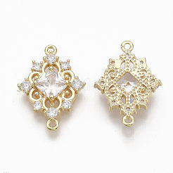 Латунные прозрачные соединители с кубическим цирконием&nbsp;X-ZIRC-Q021-046G-NF