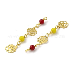 Подвески из стеклянных бусин&nbsp;KK-P242-18G-03