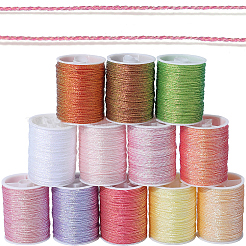 12 рулон полиэстеровых швейных ниток цвета радуги&nbsp;OCOR-WH20074-02C