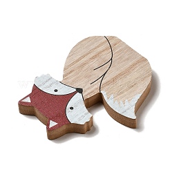 Осенние односторонние деревянные кабошоны с принтом&nbsp;LS-WOOD-I010-01F