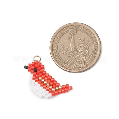 Подвески-птицы из бисера&nbsp;PALLOY-MZ01172-02