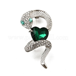 Броши со стразами в виде змеи aolly&nbsp;JEWB-V008-01P