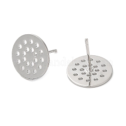 Латунные серьги-гвоздики&nbsp;KK-C028-14P