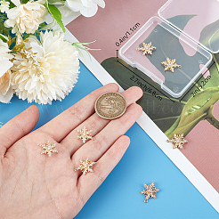 10шт латунь микро паве прозрачный кубический цирконий коннектор подвески&nbsp;ZIRC-BBC0002-40