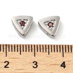 Бусина из латуни с микропаве KK-H455-08P-02