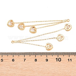 Латунные подвески с фианитами большие&nbsp;KK-L261-19B-G