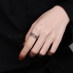 Полые розы 925 стерлингового серебра регулируемые кольца для женщин&nbsp;FS-WG9E7B5-01
