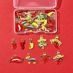 30шт 9 стиля подвески из сплава с эмалью&nbsp;FIND-FS0004-26