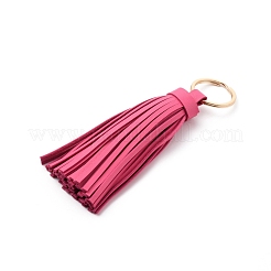 Подвески из искусственной кожи с кисточками&nbsp;KEYC-WH0021-36B