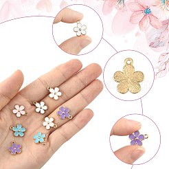 40шт 4 цвета сплава эмаль подвески&nbsp;ENAM-FS0003-37