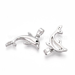 Латунные микро проложить кубического циркония подвески&nbsp;KK-N257-10P