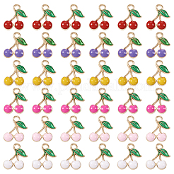 60шт 6 цвета сплава эмаль подвески&nbsp;FIND-TA0002-31