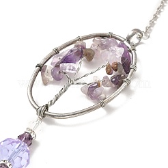 Подвеска из аметиста&nbsp;AJEW-P098-04P