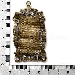 Старинные тибетские сплава стиль большой кулон сеттинги кабошон ободок&nbsp;X-TIBEP-M018-129AB-NF