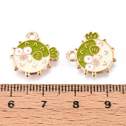 Подвески из сплава морских животных с эмалью&nbsp;ENAM-T022-34D