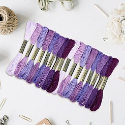 2 пакетик 6-слойных хлопковых ниток для вышивания&nbsp;DIY-DJ0005-18D