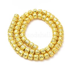 Гальванические бусины из натуральной лавы&nbsp;G-G984-10G