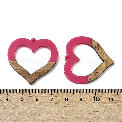 Подвески из смолы и ореха WOOD-I013-09B-1