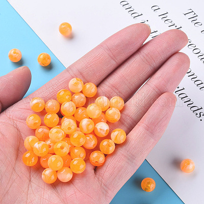 Акриловые бусины&nbsp;LS-MACR-S375-001B-06-1