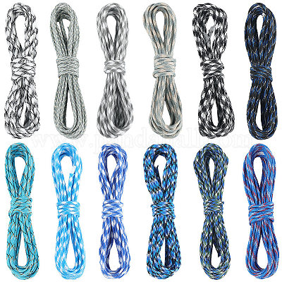 60м 12 цвета 7 внутренних сердечника веревки из полиэстера и спандекса&nbsp;RCP-SP0001-02B-1