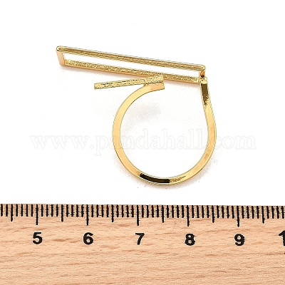 Латунь манжеты кольца&nbsp;LS-RJEW-Z097-04G-1