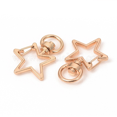 Поворотные застежки-карабины из цинкового сплава в форме звезды IFIN-WH0053-02KCG-1