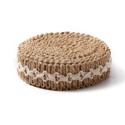 Плетеная лента из мешковины&nbsp;OCOR-WH0073-77-1