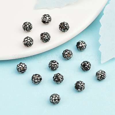 Бусины со стразами&nbsp;RB-H284-6MM-Half-1-1