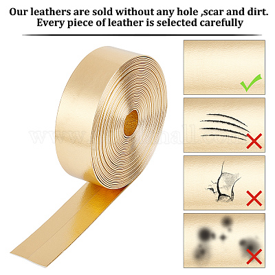 Мягкий плоский шнур из искусственной кожи&nbsp;LC-WH0006-03B-02-1