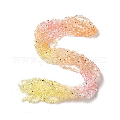 Прозрачные стеклянные бусины GLAA-H023-02A-1