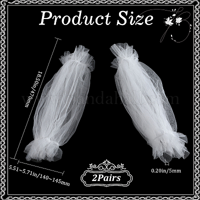 Рукава из полиэстера&nbsp;AJEW-WH20002-34-1