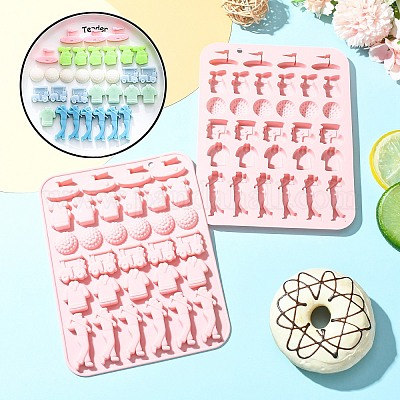 2 шт. силиконовые Молды на тему гольфа&nbsp;ST-CJ0043-001-1