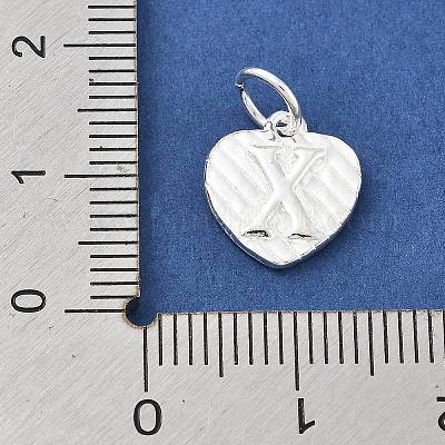 925 серебряное сердце с заглавными буквами STER-S009-13X-S-1