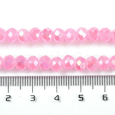 Запекание гальванических нитей стеклянных бусин DGLA-A039-J10mm-B16-1