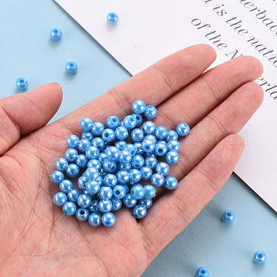 Непрозрачные акриловые бусины MACR-S370-D6mm-9-1