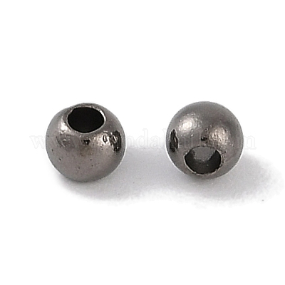 Пластиковые круглые бусины ccb&nbsp;ALUM-U001-08A-01-1