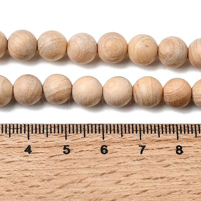 Натуральное дерево бисер нитей&nbsp;WOOD-B011-01A-10mm-1