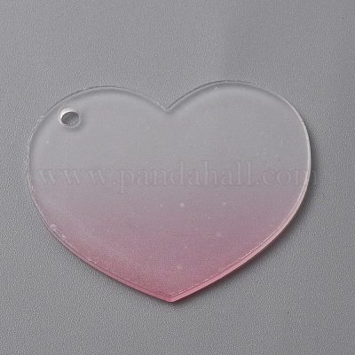 Градиент прозрачный акриловый диск большие подвески&nbsp;LS-FIND-WH0032-54C-1